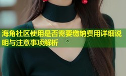 海角社区使用是否需要缴纳费用详细说明与注意事项解析