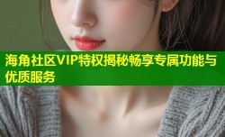 海角社区VIP特权揭秘畅享专属功能与优质服务