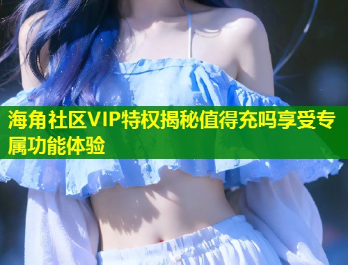 海角社区VIP特权揭秘值得充吗享受专属功能体验  第1张