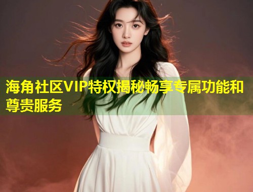 海角社区VIP特权揭秘畅享专属功能和尊贵服务  第1张