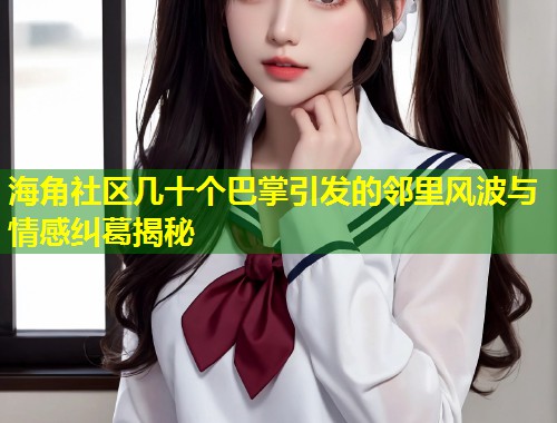 海角社区几十个巴掌引发的邻里风波与情感纠葛揭秘  第1张