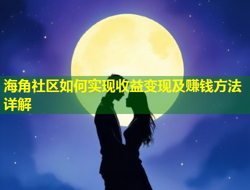 海角社区如何实现收益变现及赚钱方法详解  第2张