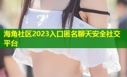 海角社区2023入口匿名聊天安全社交平台