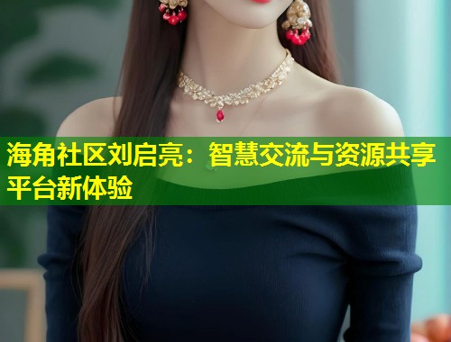 海角社区刘启亮：智慧交流与资源共享平台新体验  第1张